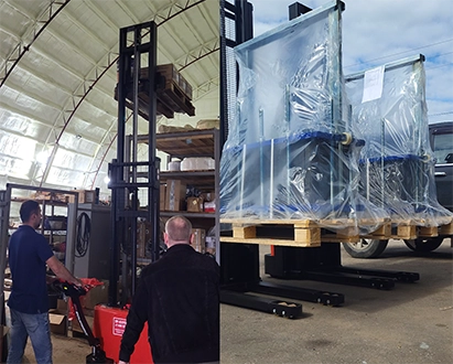 Тест-драйв складской техники на нашем складе в Новочебоксарске